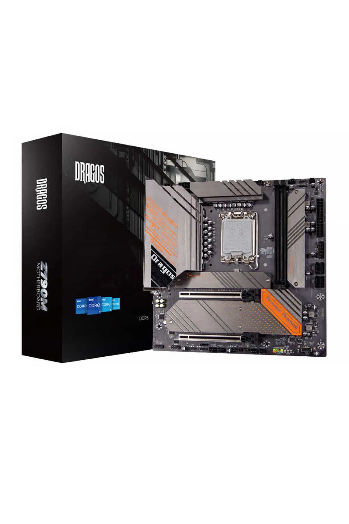 Dragos Dragmode Z790M Sata,M2 Ddr5 8000MHz(OC) Usb 3.2 Type-C Type-E Dp Hdmi Ses 2.5GbE Lan 170