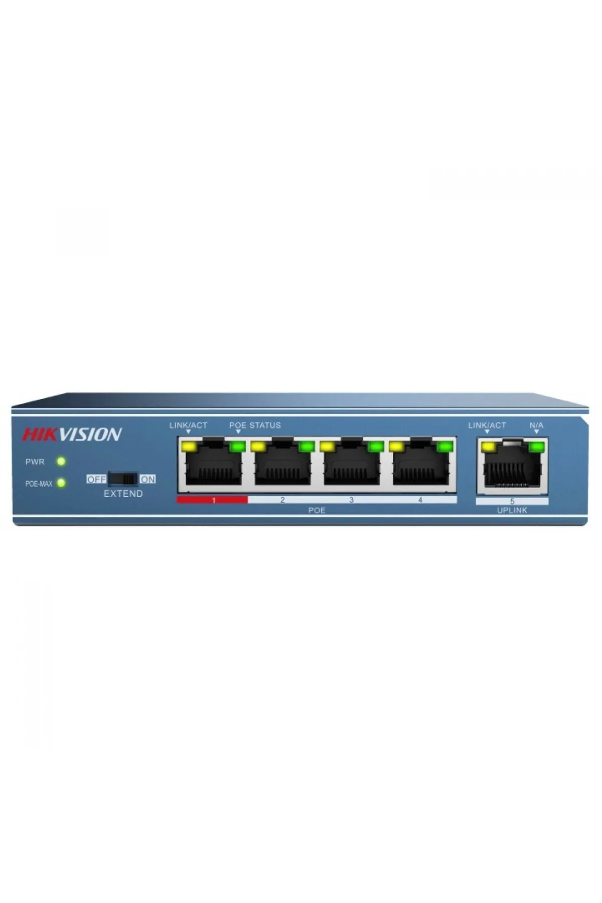 Hikvision Ds-3e0105p-e/m(b) 5 Port 4xpoe (38w) 10/100mbps Switch