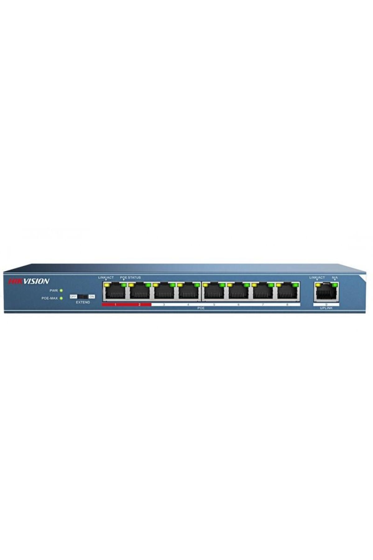 Hikvision Ds-3e0109p-e/m 9 Port 1x100 + 8x100mbps Poe 65w Switch