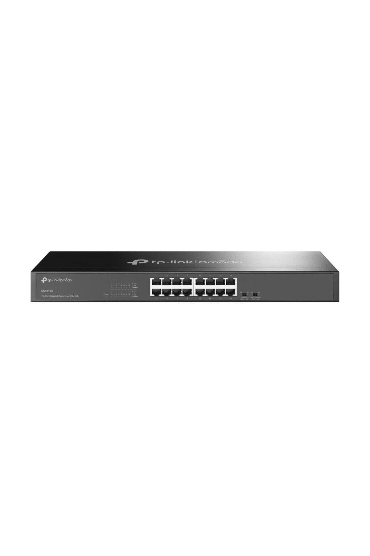 TP-Link DS1016G 16 Port 10-100-1000 Mbps Switch Çelik Kasa Rack Mount