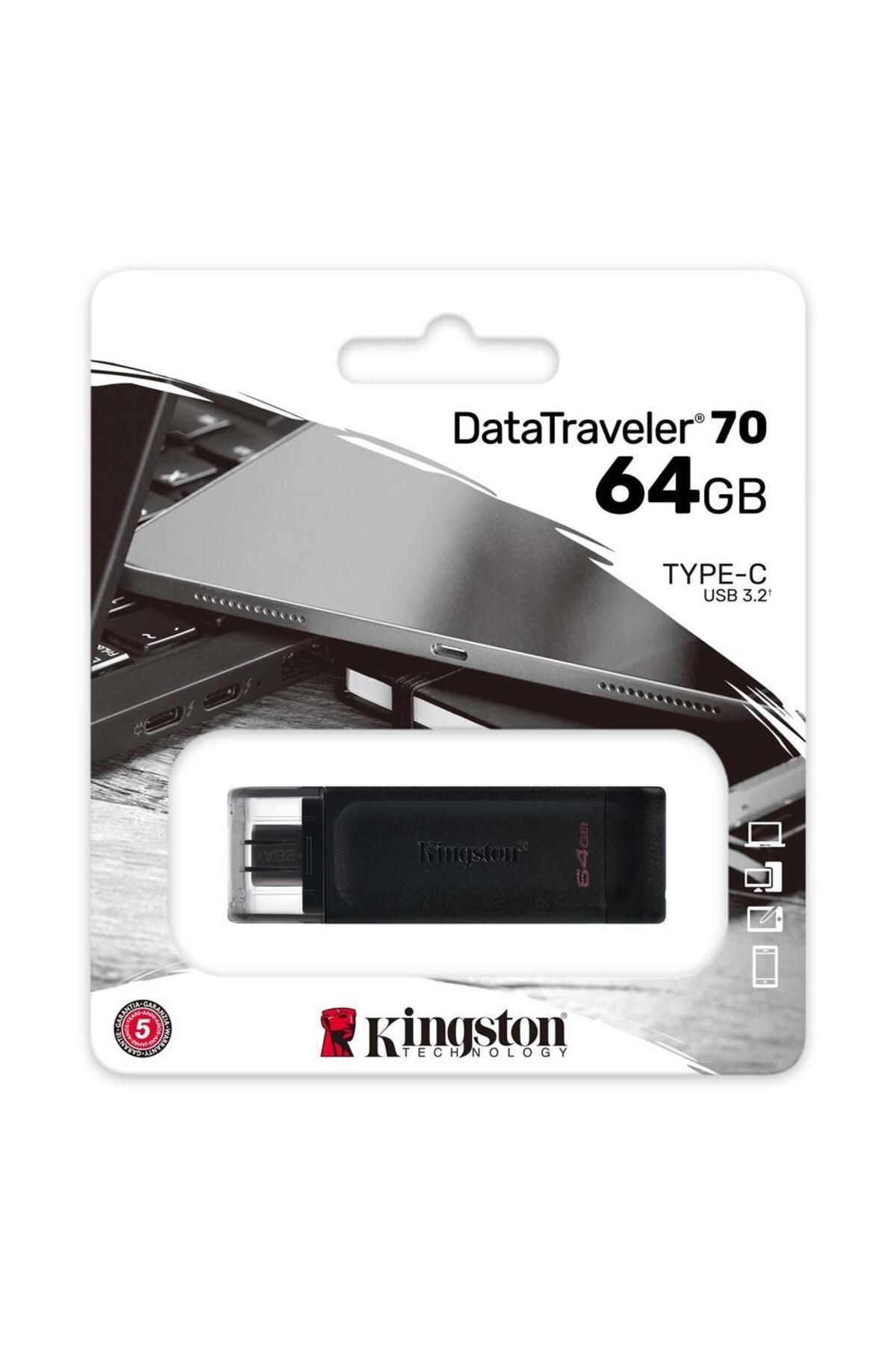 Kingston Dt70 64gb Usb-c 3.2 Gen 1 Type-c Flash Bellek