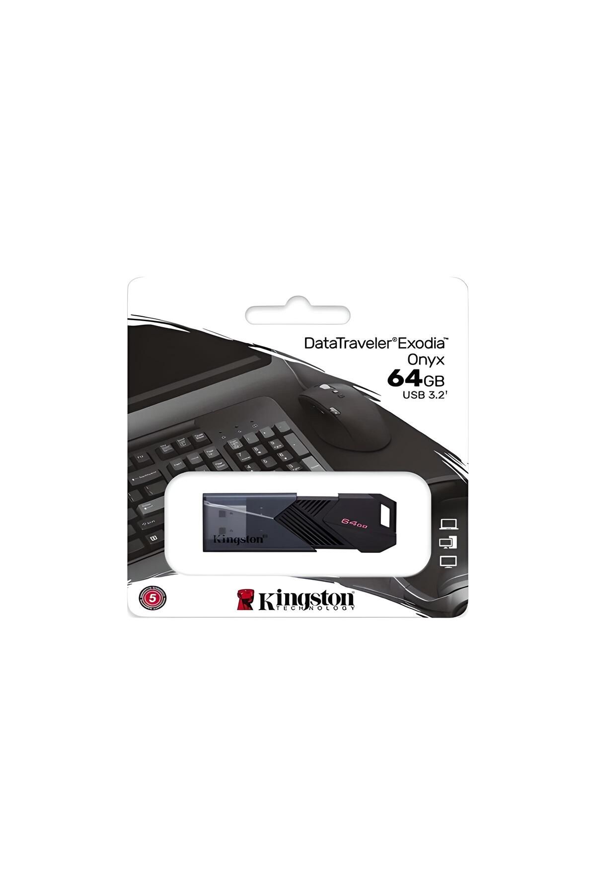 ulu DTXON 64GB USB 3.2 Gen.1 DataTraveler Exodia Onyx Flash Bellek DTXON/64