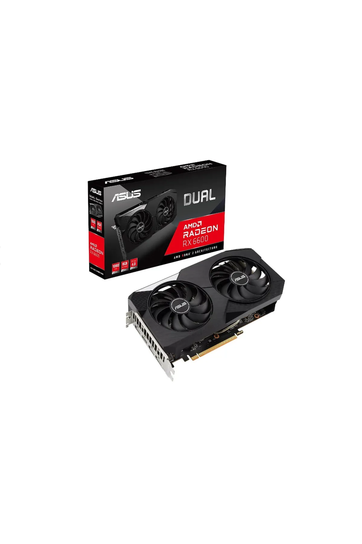 Asus Dual Radeon Rx 6600 Dual-rx6600-8g 8gb Gddr6 128bit Dx12 Gaming (oyuncu) Ekran Kartı