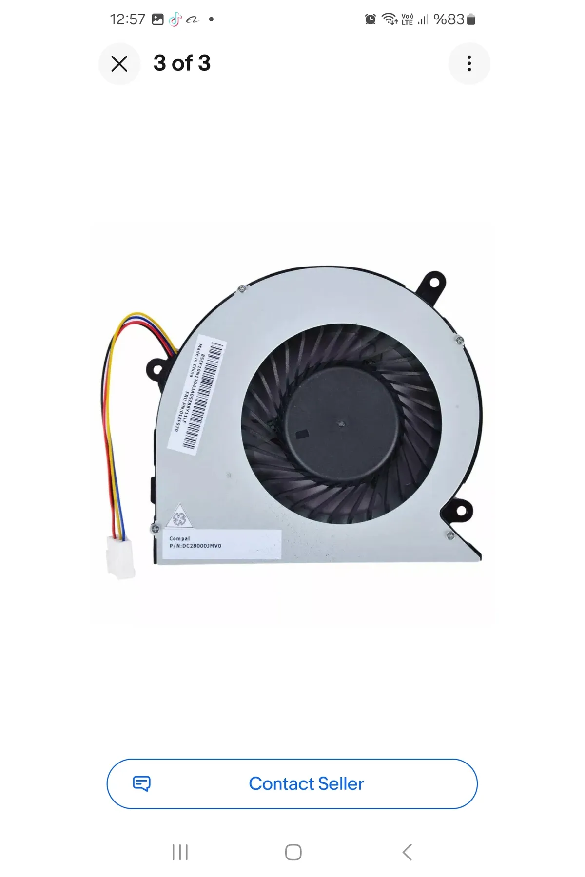 q7tech E93z Fan All In One (thinkcentre Uyumlu ) - Type 10b8 Fan