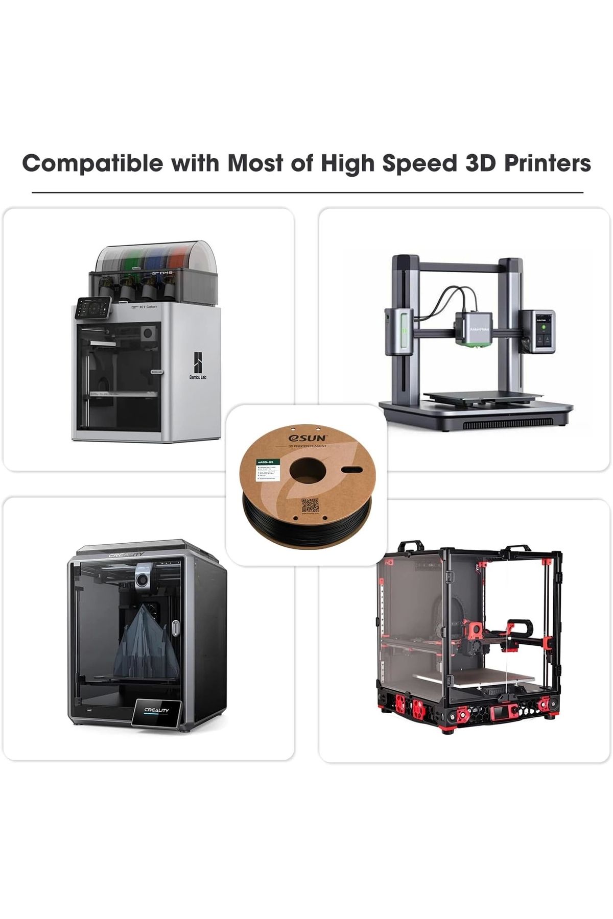 eSun Eabs Hs Filament Siyah