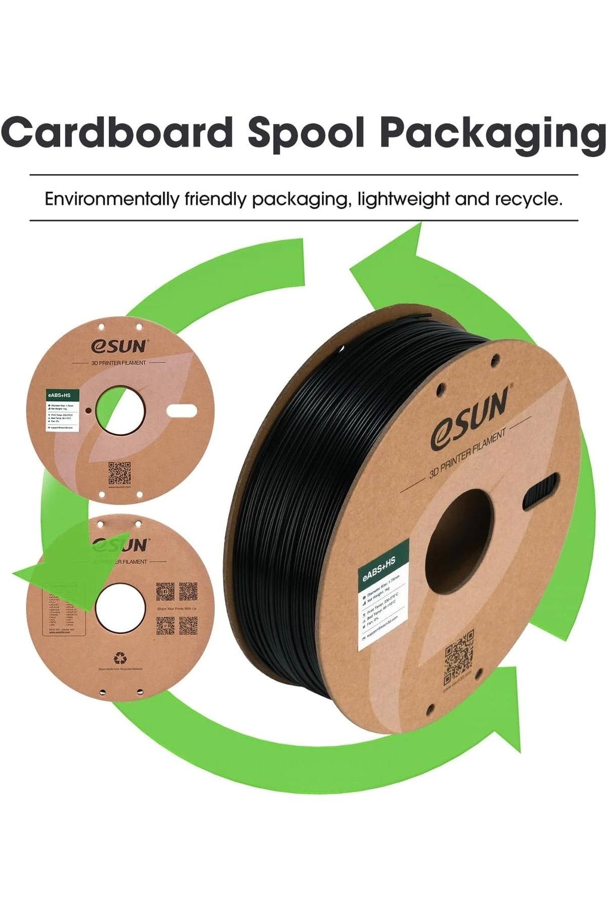 eSun Eabs Hs Filament Siyah