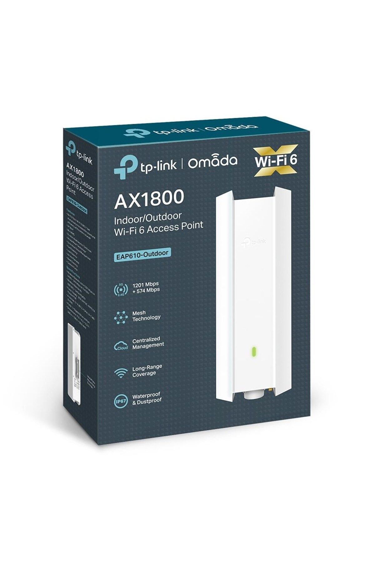 TP-Link Eap610-outdoor 1800mbps Wi-fi6 Access Poi* EDENGE-EAP610-OUTDOOR