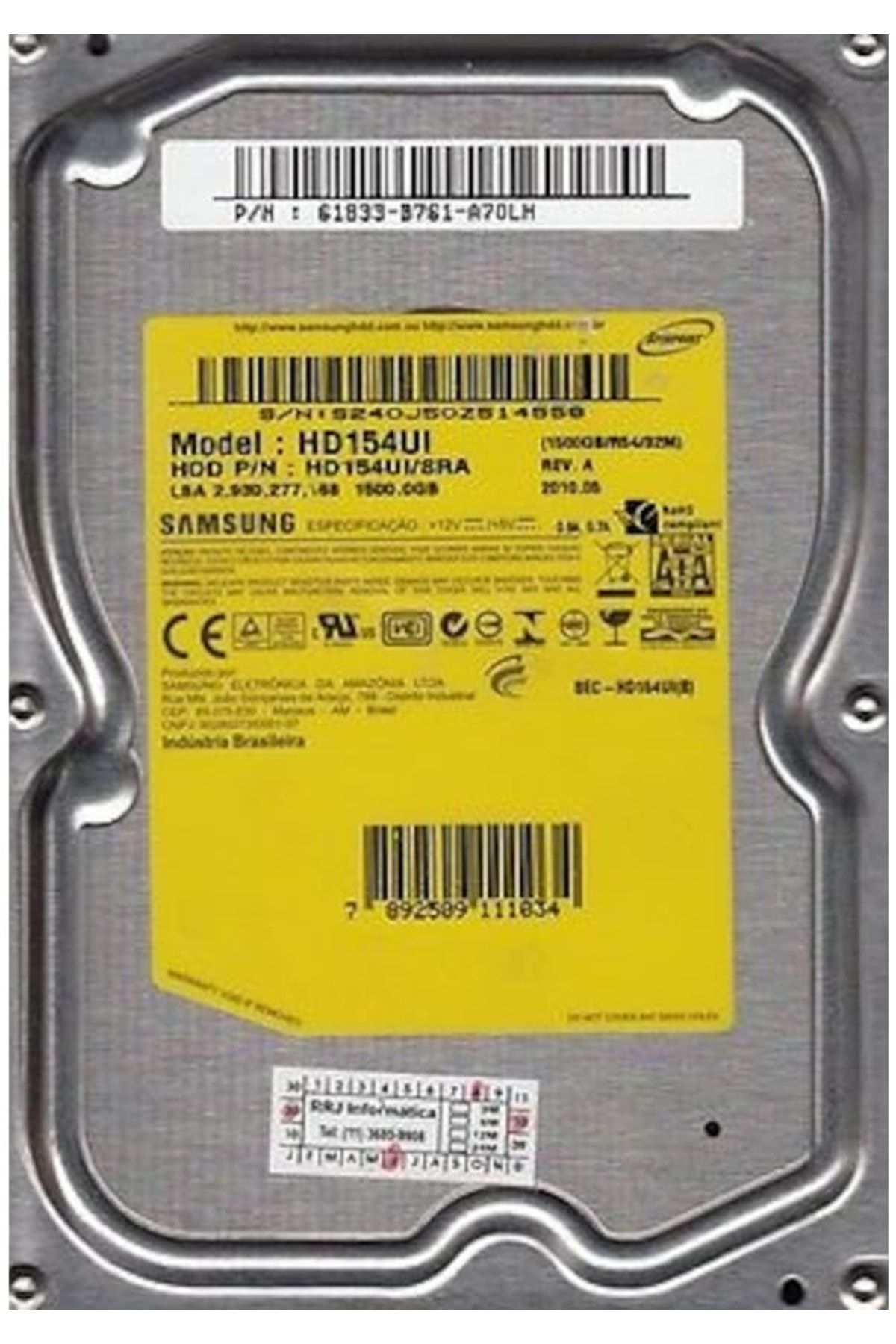 Samsung Ecogreen F2 Eg Hd154uı 3.5" 1.5 Tb Sata 2 Hdd