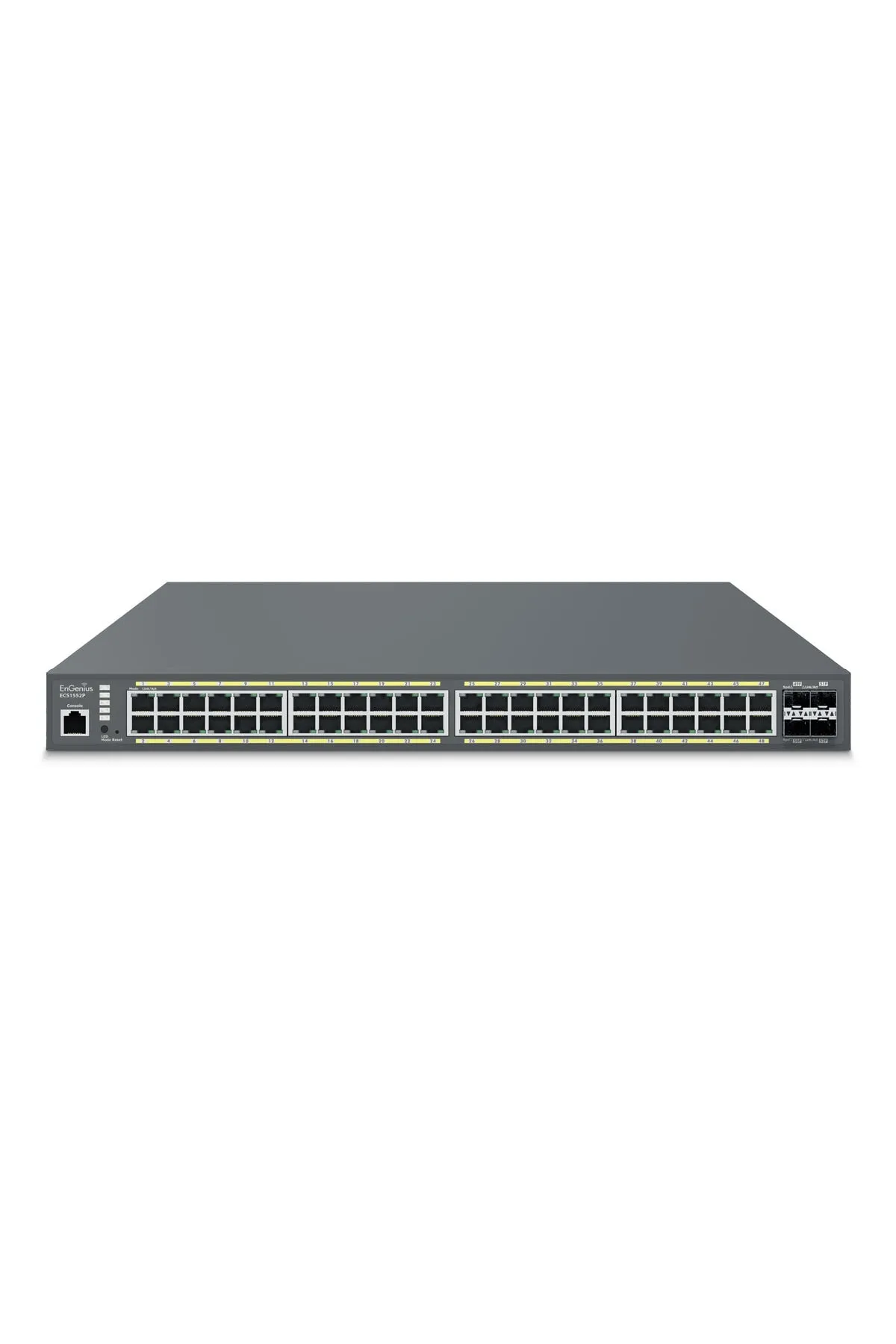 ENGENIUS Ecs1552p Poe+ Switch 48 X 10/100/1000 Port, 4 X Sfp+ 10gig Port, L2+ 48-port Poe+, 410w