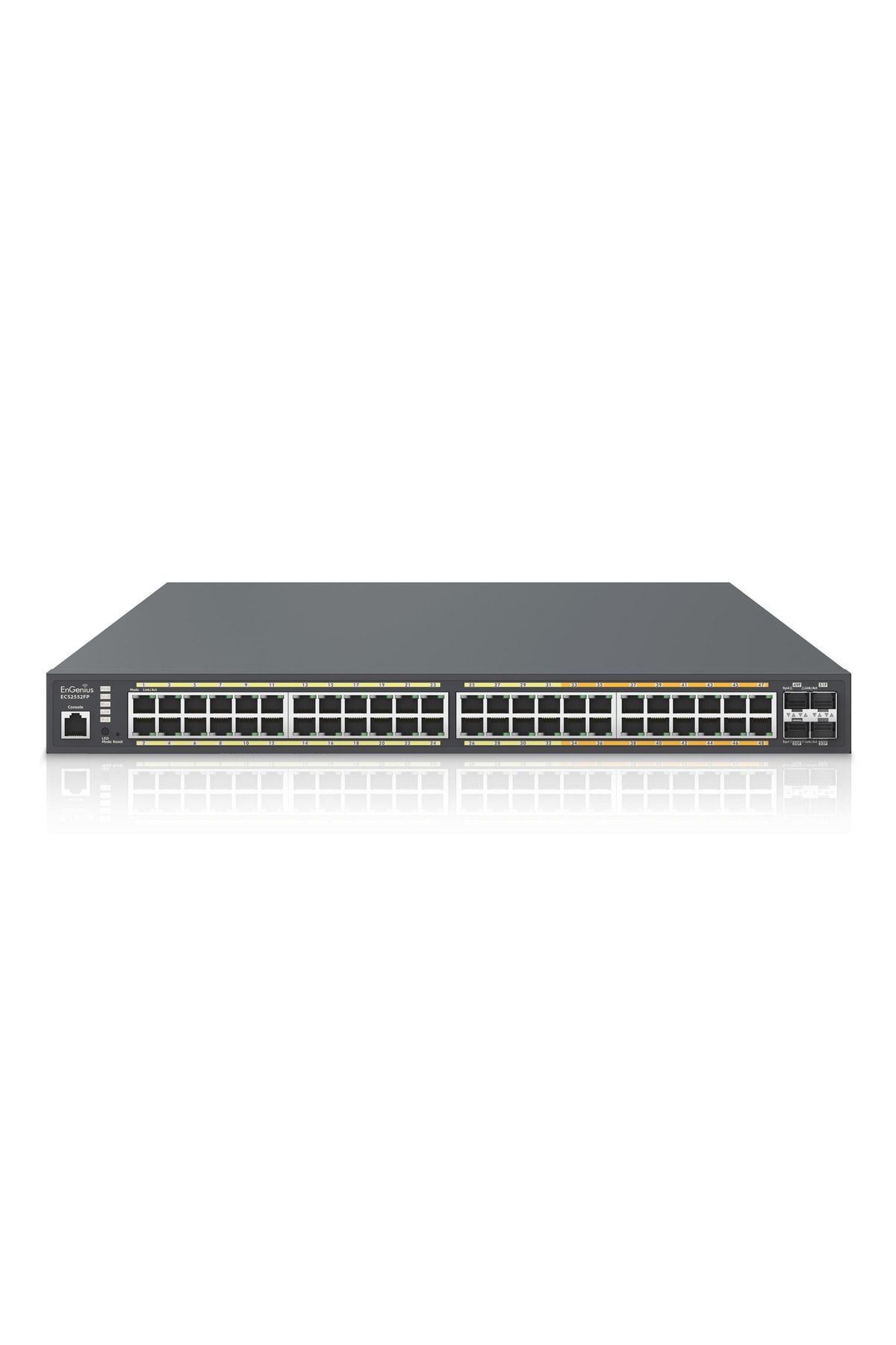 ENGENIUS Ecs2552fp Poe+ Switch 32 X 1000 Port, 16 X 2500 Port, 4 X Sfp+ 10gig Port, L2+ 48-port Poe+