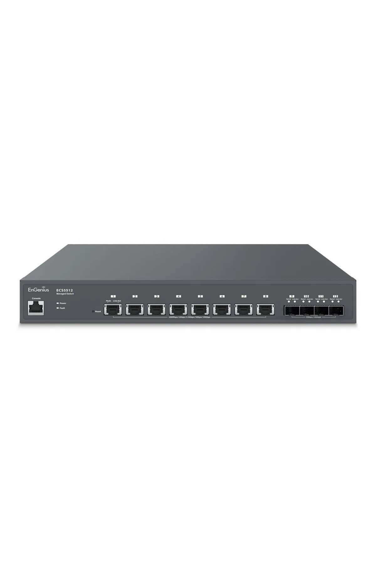 ENGENIUS Ecs5512f Half-rack Switch 12 X Sfp+ 10gig Port, L2+