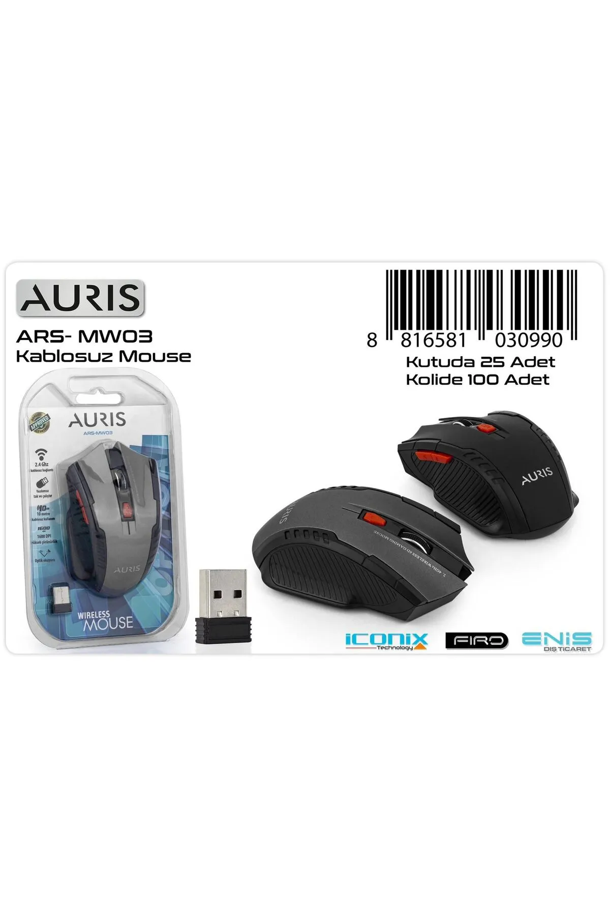 Auris EJDERHA KABLOSUZ MOUSE