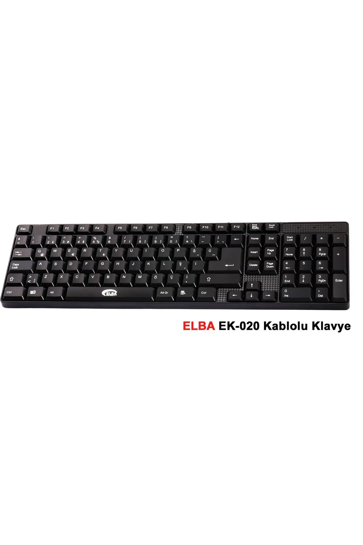 ELBA Ek-020 F Usb Siyah Türkçe Kablolu Standart Klavye