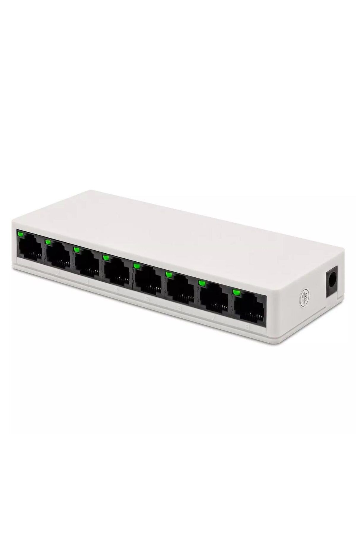 POLOTECH EL8 8 Port Switch RJ45 100Mbps Ethernet İnternet Dağıtıcı Ağ Hub Ev Ofis İçin