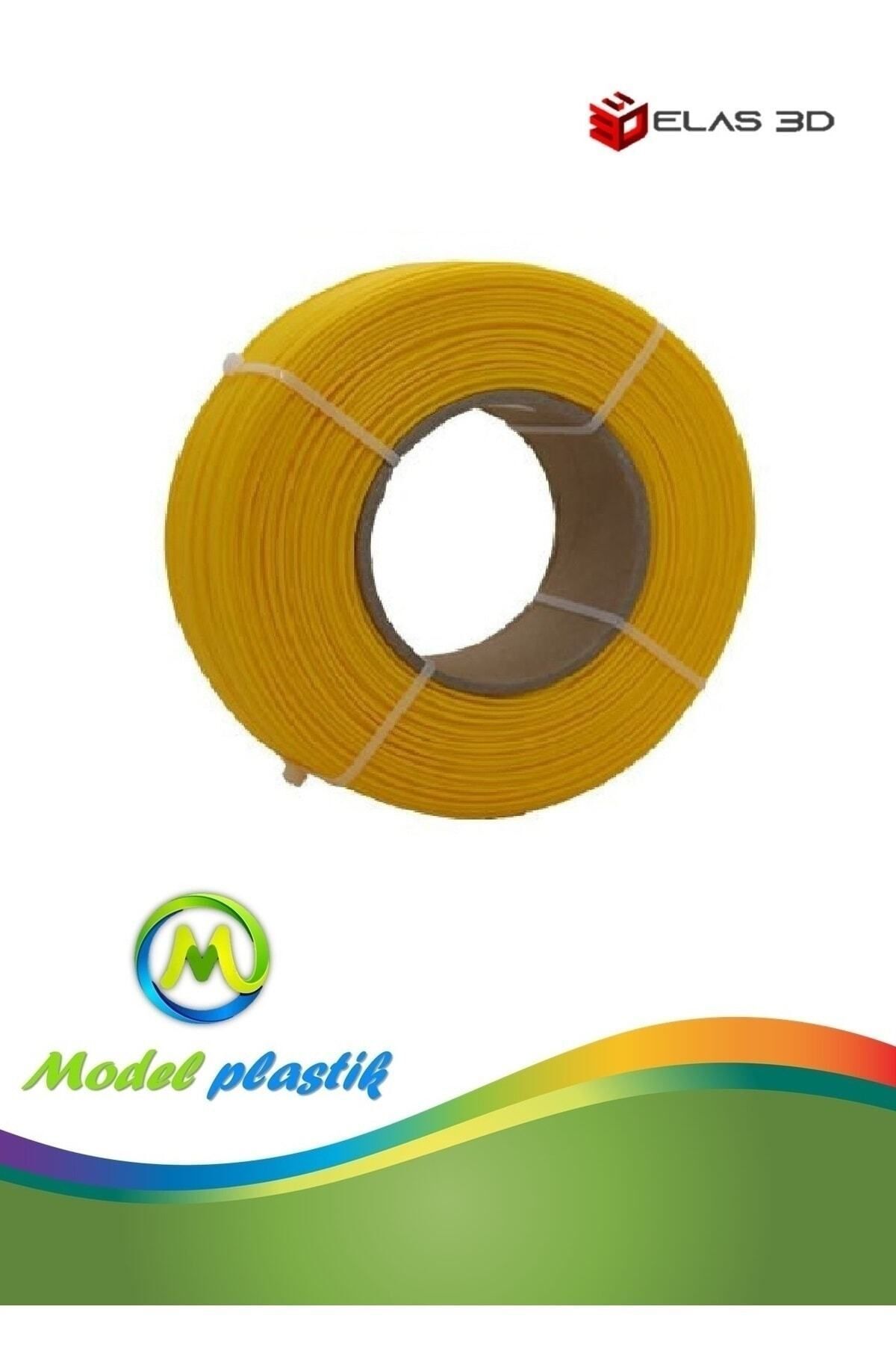 ELAS3D Elas 1.75mm Sarı Makarasız PLA Plus Filament 1Kg