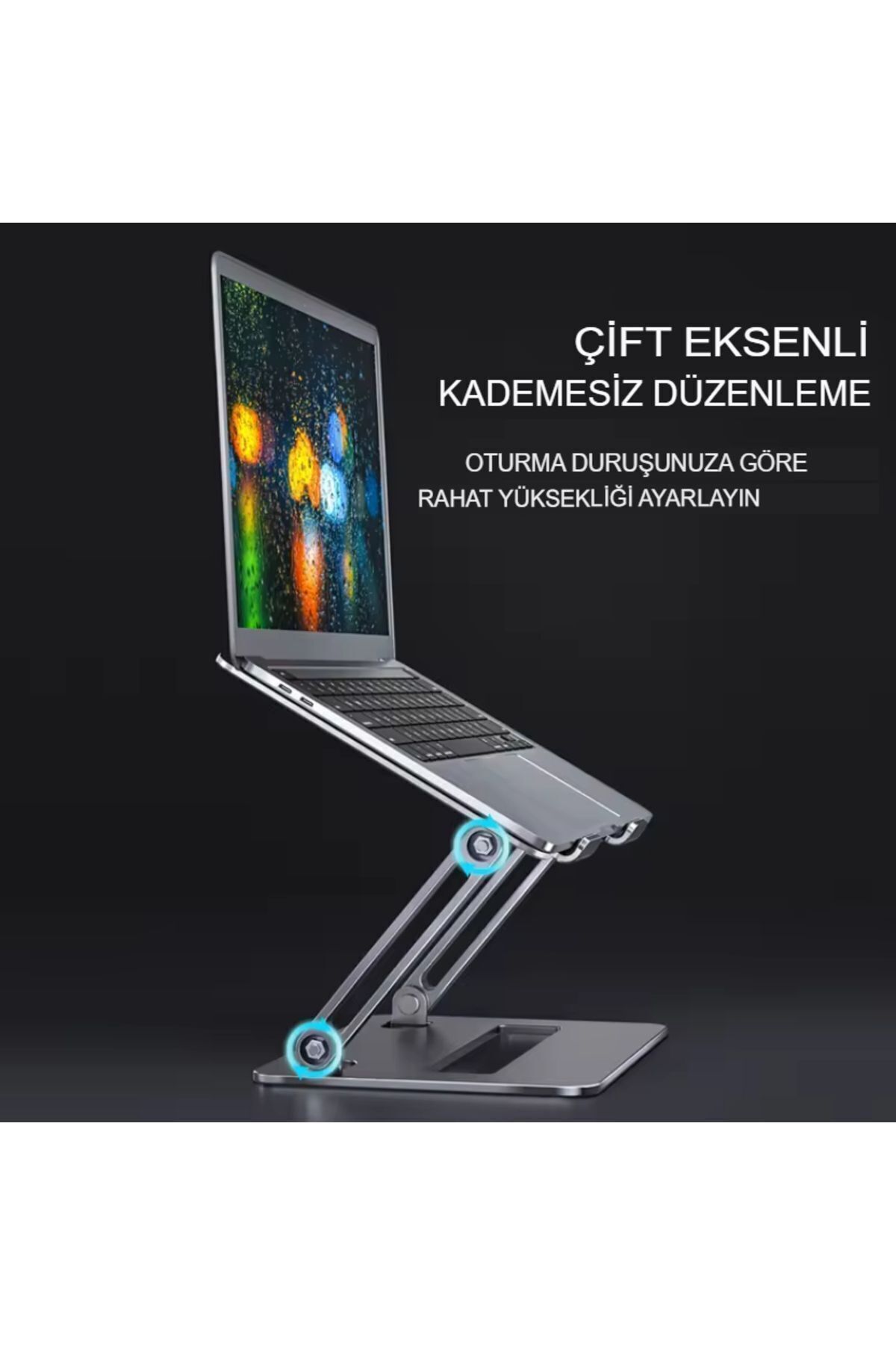 Reidan Çelik Düz Model Katlanır Tablet Stand Katlanabilir Metal Tablet Tutucu Standı Tablet ve Telefon