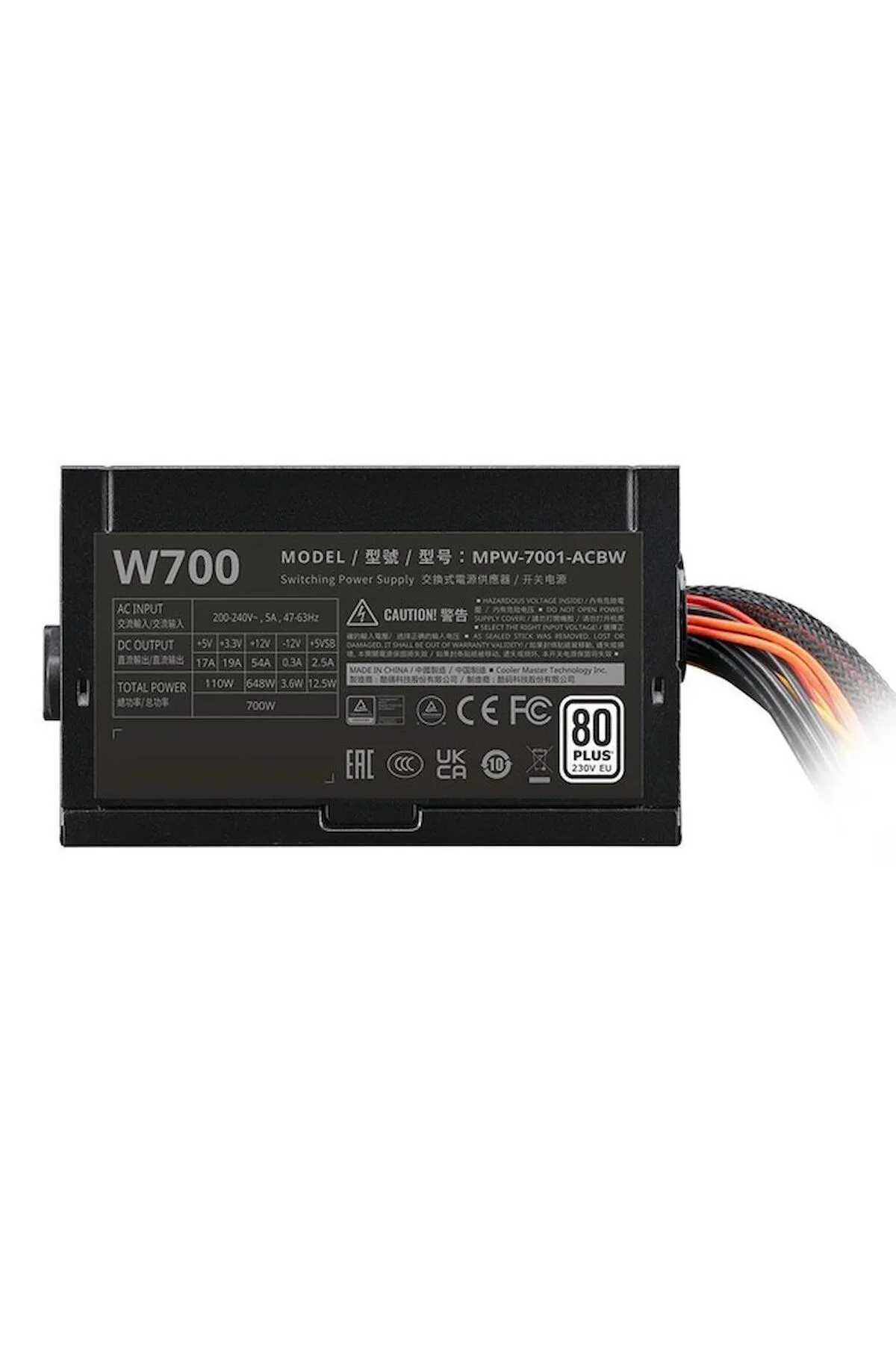 Cooler Master Elıte Nex 700w 80 12cm Fan Güç Kaynağı Mpw-7001-acbw-beu