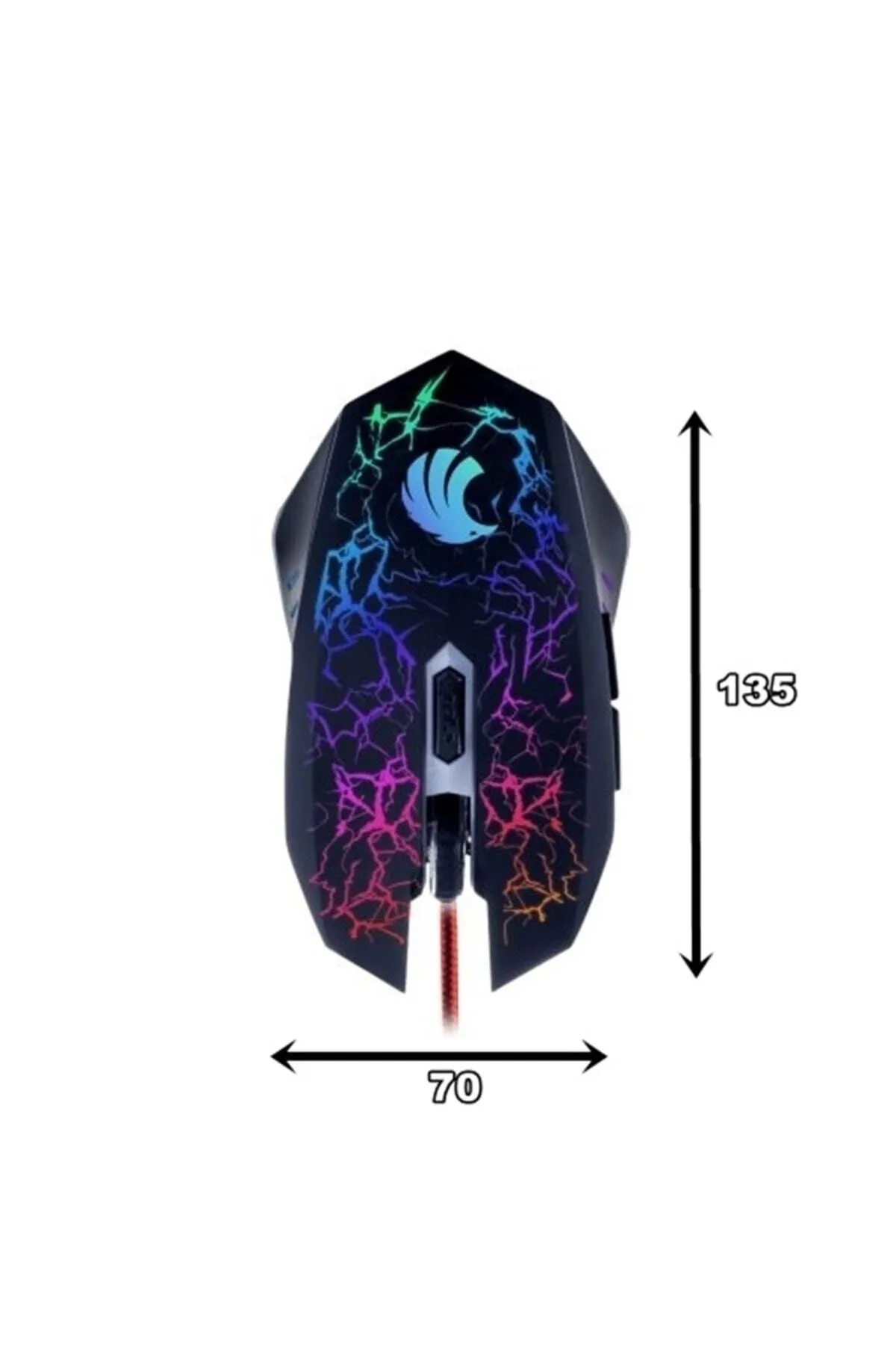 starnewstore Emlx Pgm02 Gaming Mouse + Mouse Pad Kırmızı Eagle shpsellby 986362