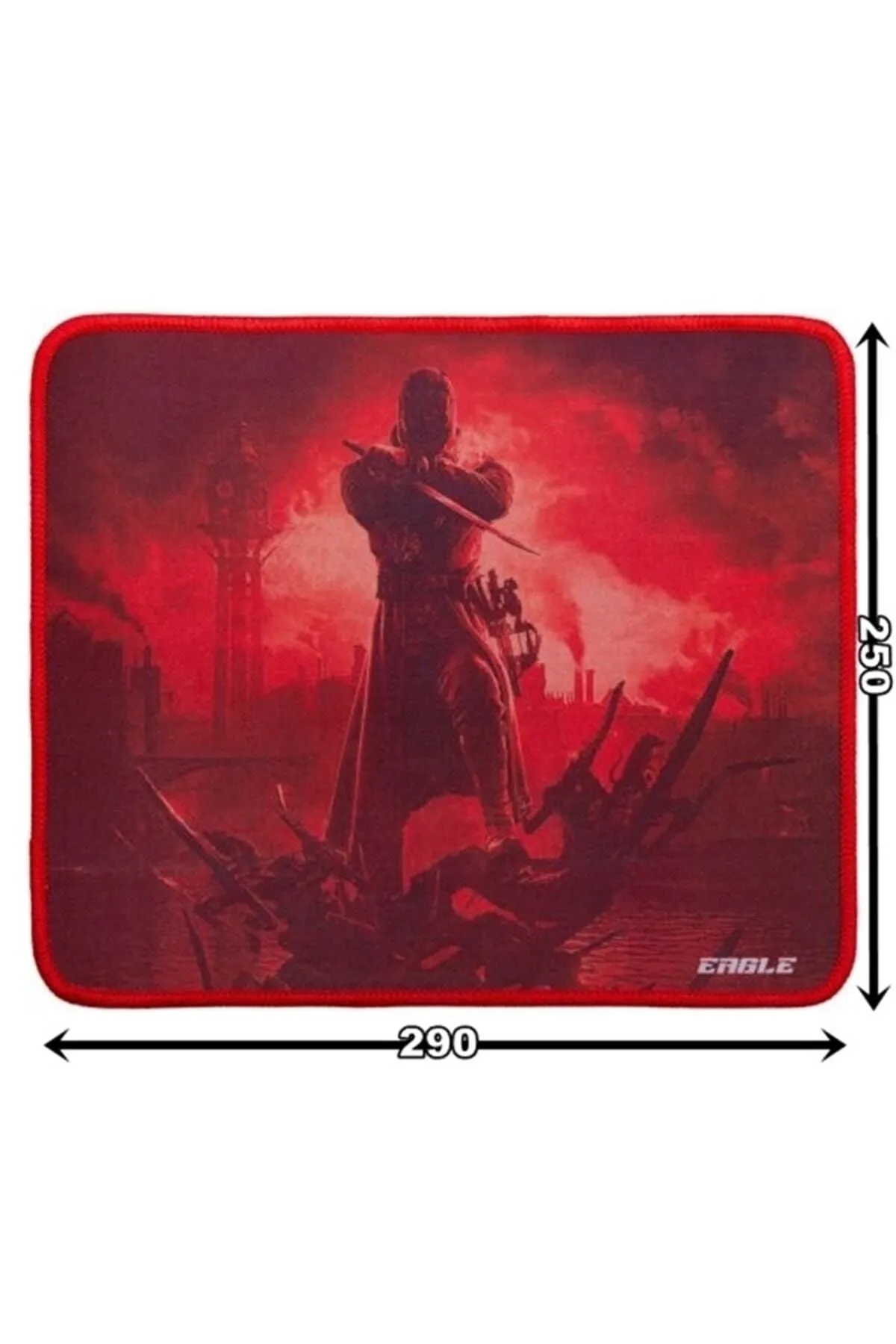 starnewstore Emlx Pgm02 Gaming Mouse + Mouse Pad Kırmızı Eagle shpsellby 986362