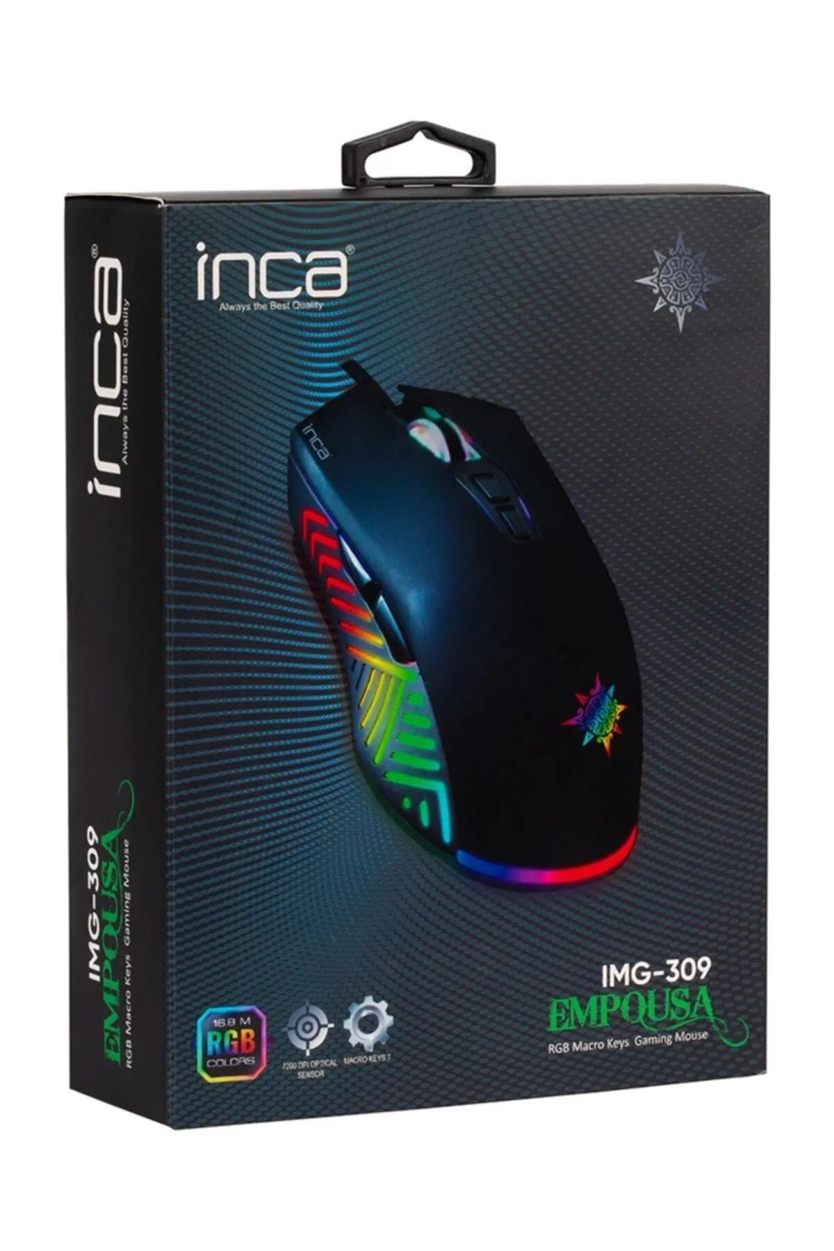 Inca Empousa Img-309 7200 Dpi Rgb 7 Tuş Makrolu Gaming Oyuncu Mouse