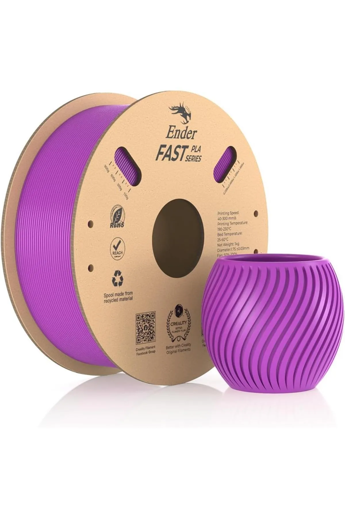 Creality Ender Fast Mor 1.75mm Pla 3d Baskı Filamenti