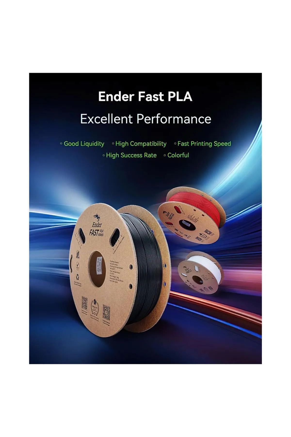 Creality Ender Fast Mor 1.75mm Pla 3d Baskı Filamenti