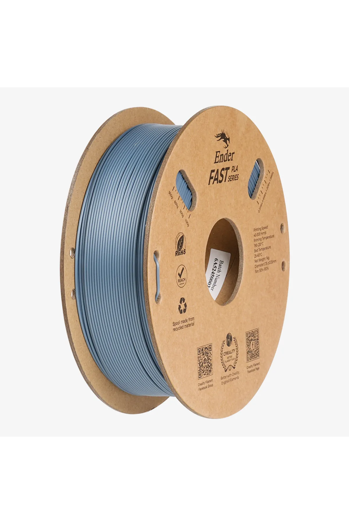 Creality Ender Fast Pla Filament Açık Gri 1.75mm 1kg