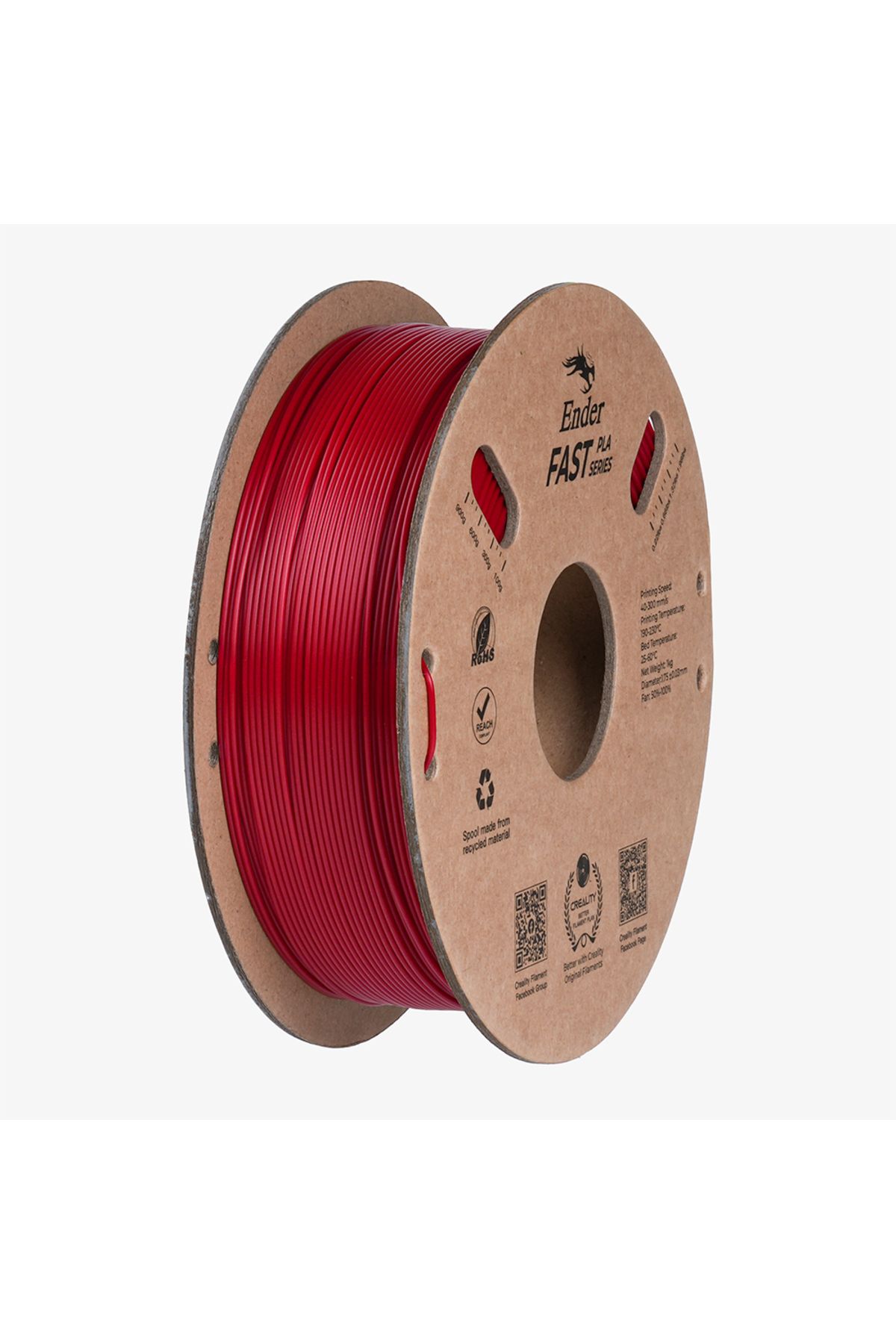 Creality Ender Fast Pla Filament Ateş Kırmızı 1.75mm 1kg