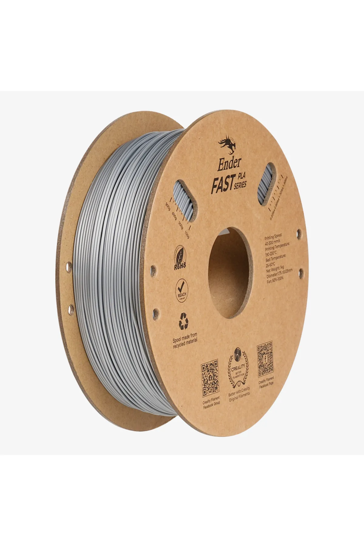 Creality Ender Fast Pla Filament Gümüş 1.75mm 1kg