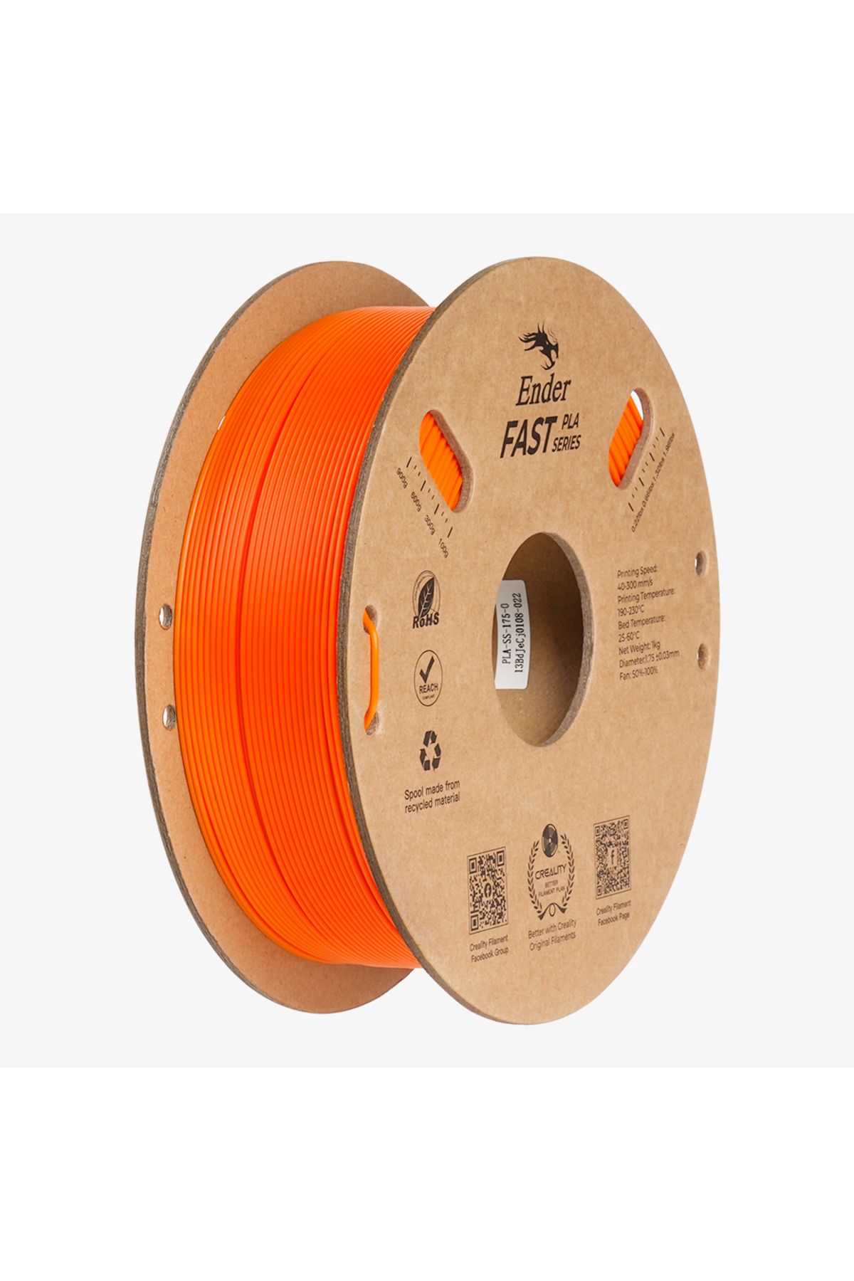 Creality Ender Fast Pla Filament Turuncu 1.75mm 1kg