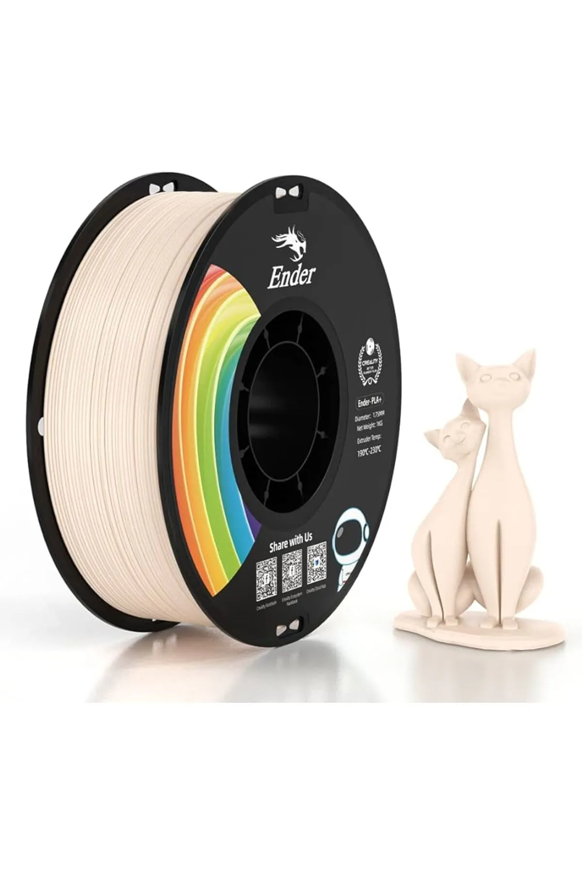 Creality Ender Pla+ Filament Bej 1.75MM 1kg