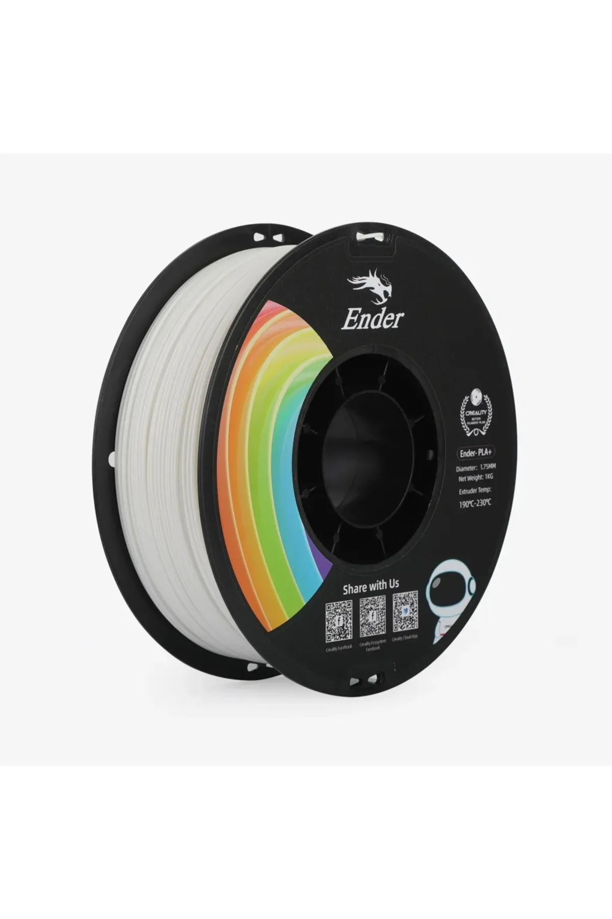 Creality Ender Pla Filament Beyaz 1.75mm 1kg