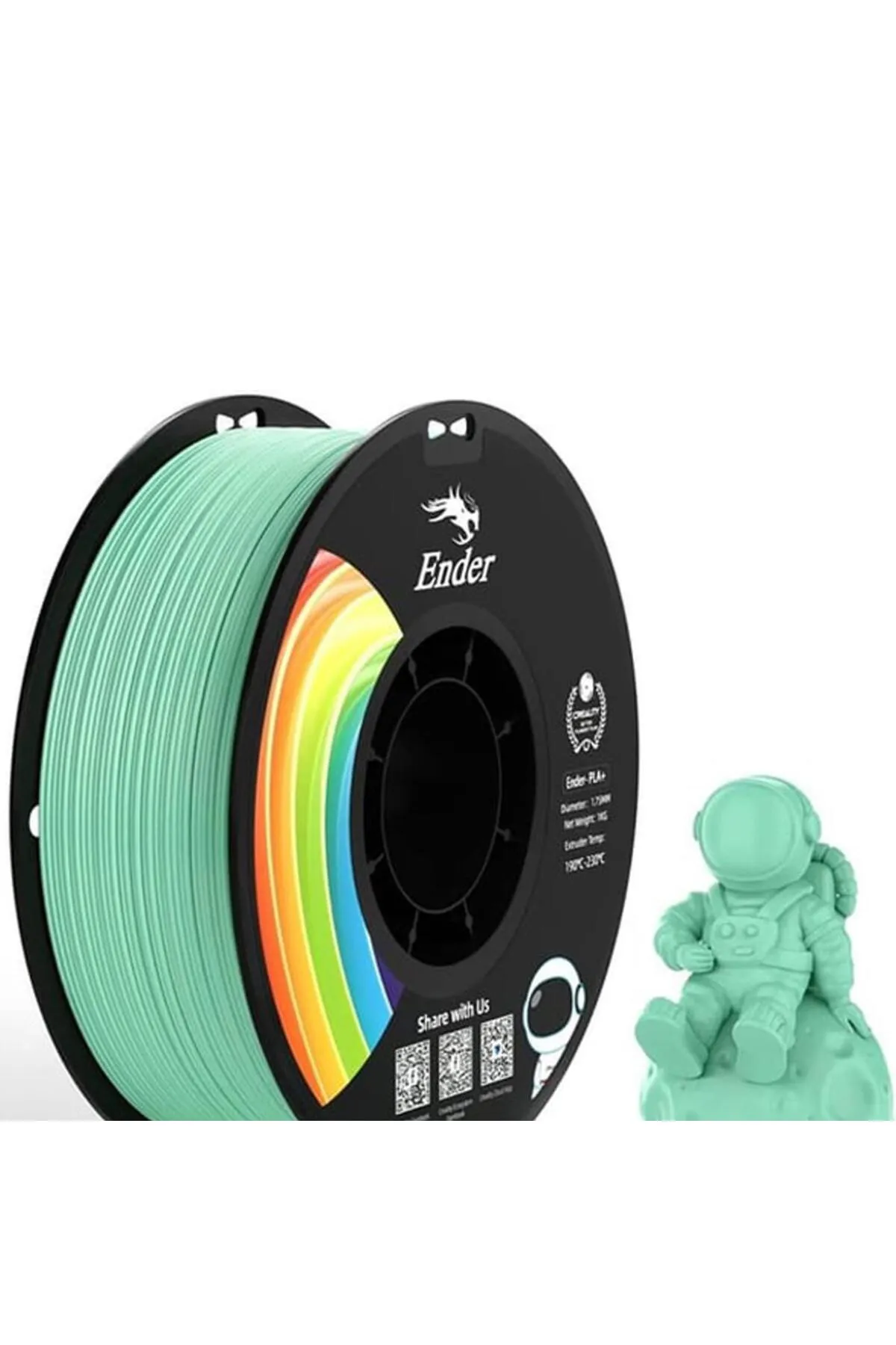 Creality Ender PLA+ Filament Yeşim Yeşili 1.75mm 1kg