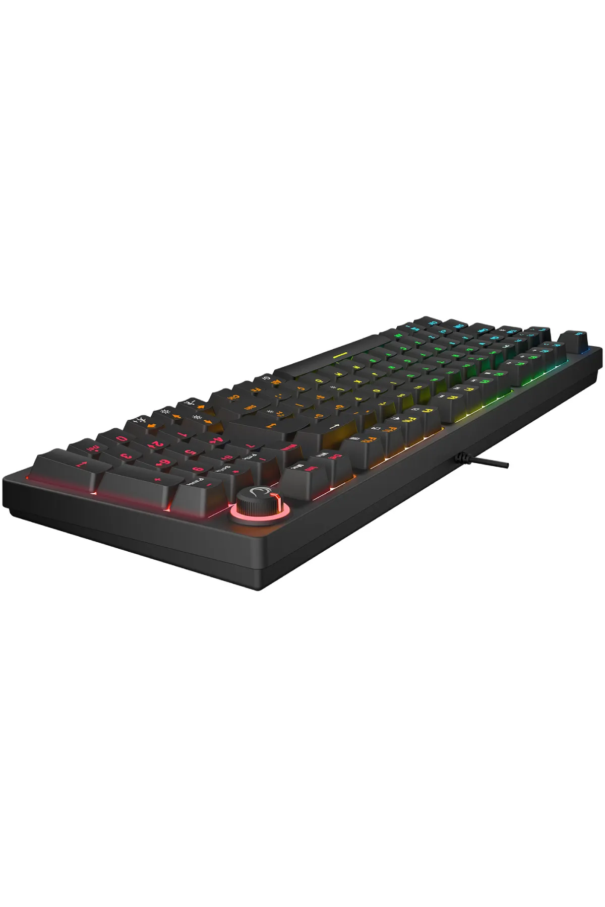 Rampage ENIGMA RGB Aydınlatmalı Red Switch Tam 1800 Kompakt Dizilim Gaming Mekanik Oyuncu Klavyesi Siyah