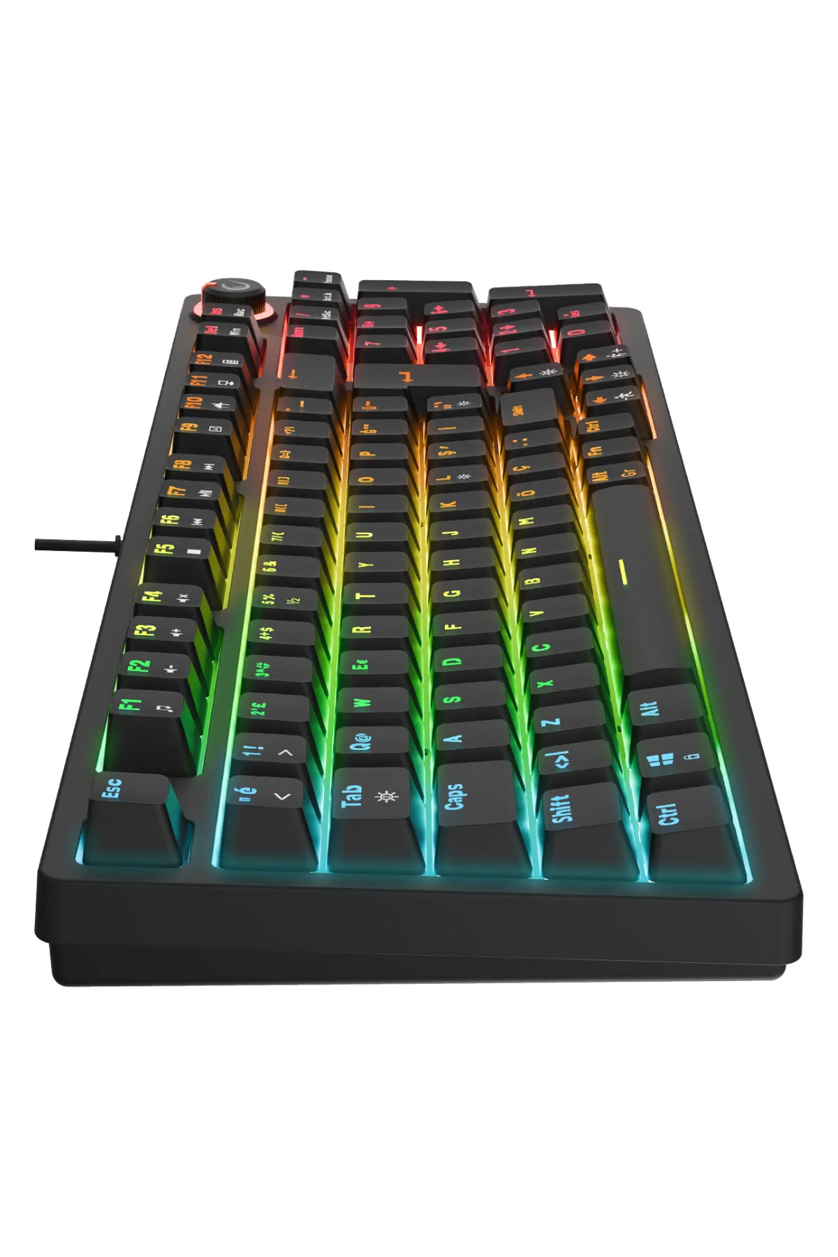 Rampage ENIGMA RGB Aydınlatmalı Red Switch Tam 1800 Kompakt Dizilim Gaming Mekanik Oyuncu Klavyesi Siyah