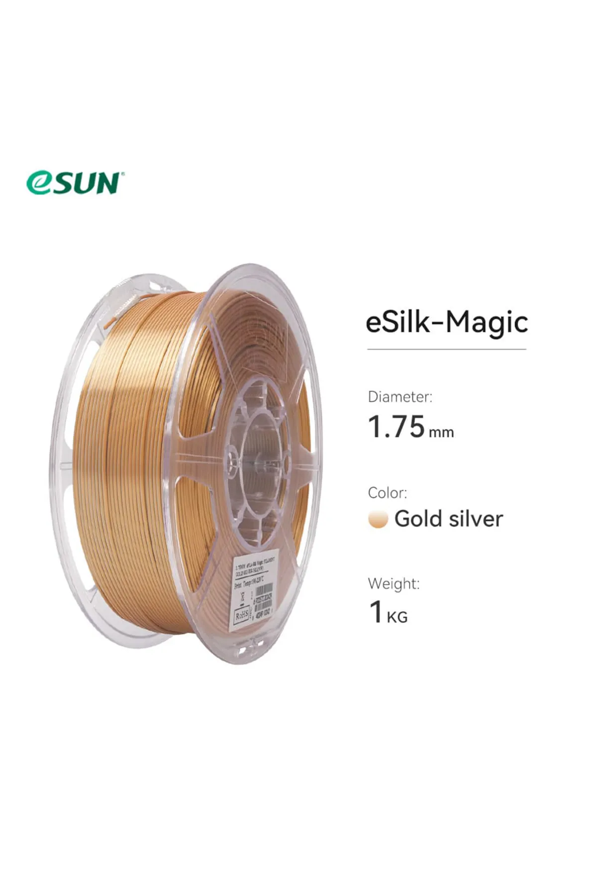 eSun Epla-silk Magic Filament Altın-gümüş