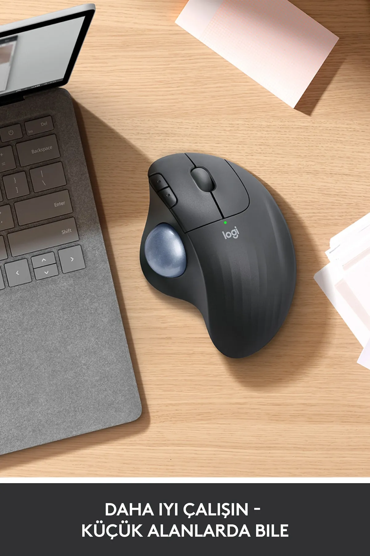 Logitech ERGO M575 Kablosuz İztopu Özellikli Konforlu Ergonomik Mouse - Siyah yni tsrm718675