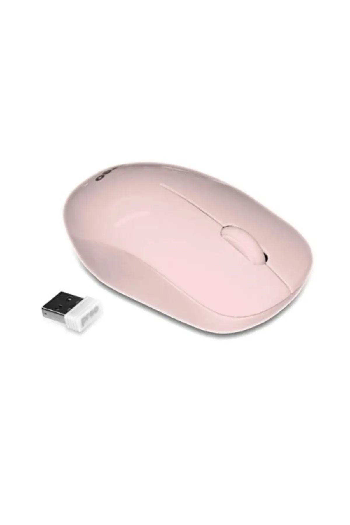 Genel Markalar Ergonomik Pastel Kablosuz Sessiz Mouse Pembe M19 Modern Tasarım 826334