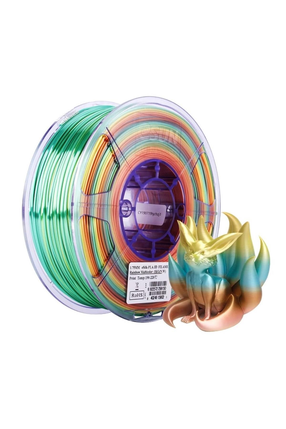 eSun Esilk-Pla Filament Rainbow 1.75mm 1 kg