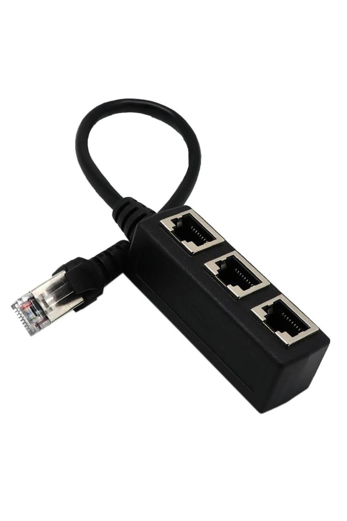 Temiz Pazar Ethernet Rj45 3'lü Dağitici Splitter