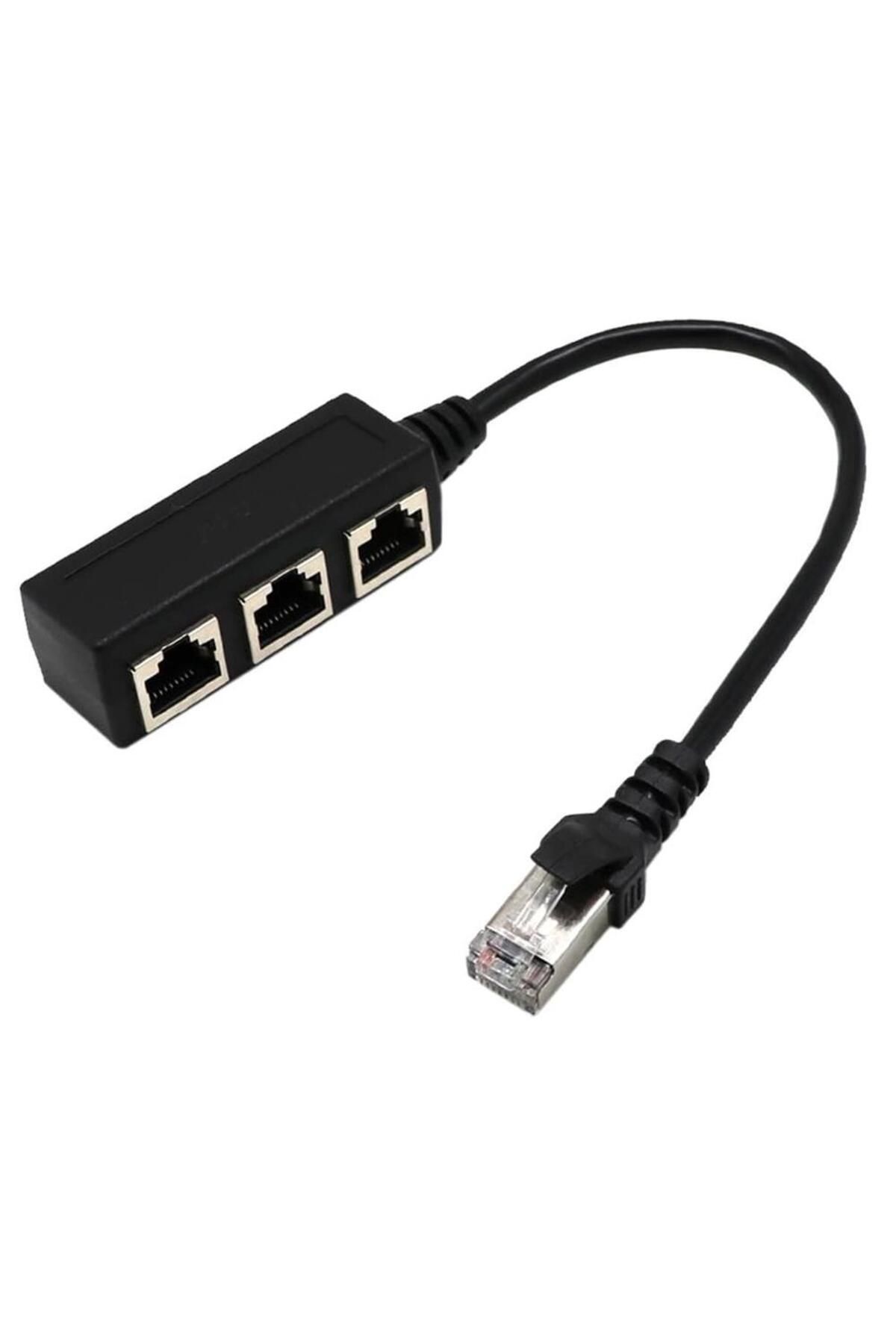 Temiz Pazar Ethernet Rj45 3'lü Dağitici Splitter