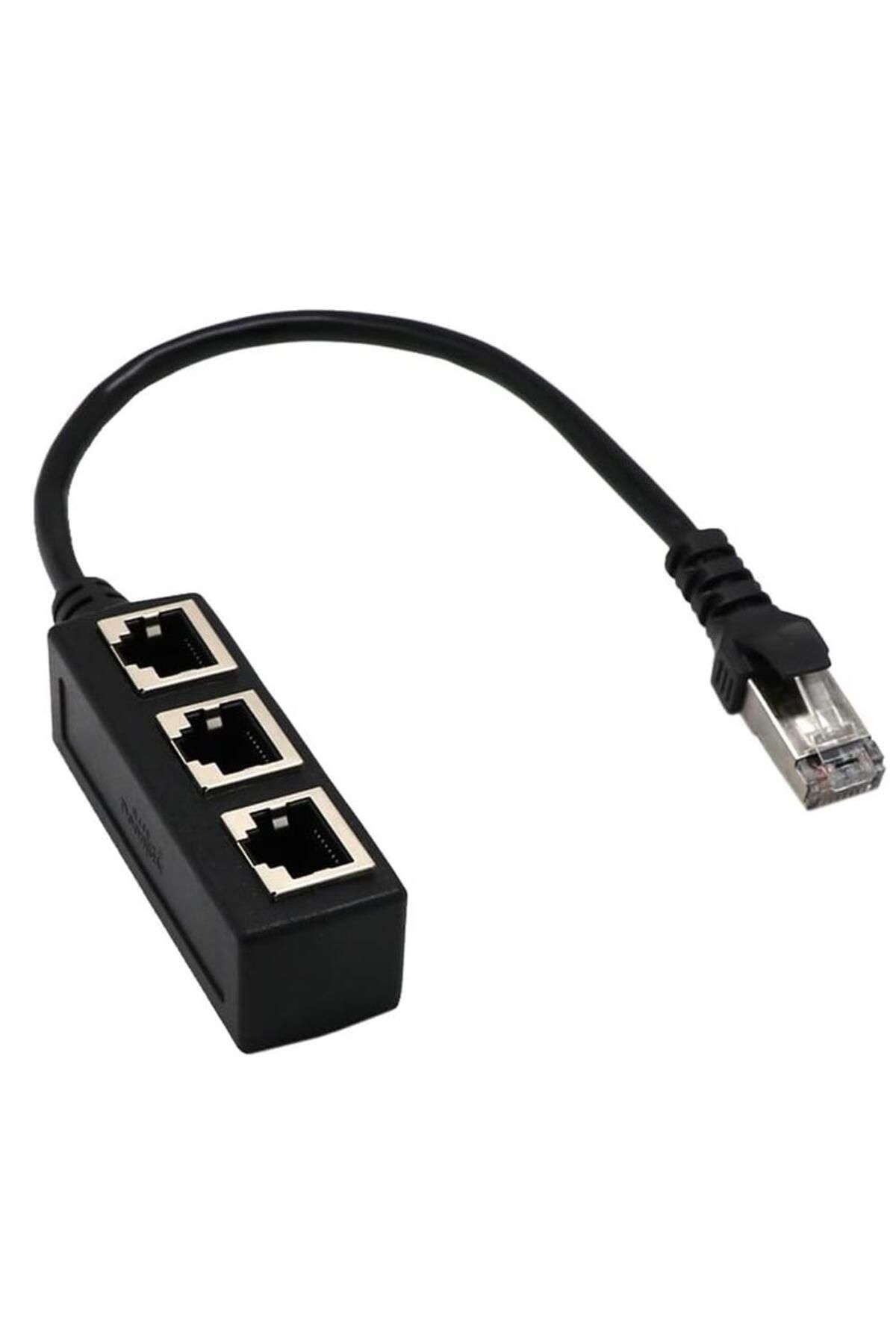 Temiz Pazar Ethernet Rj45 3'lü Dağitici Splitter