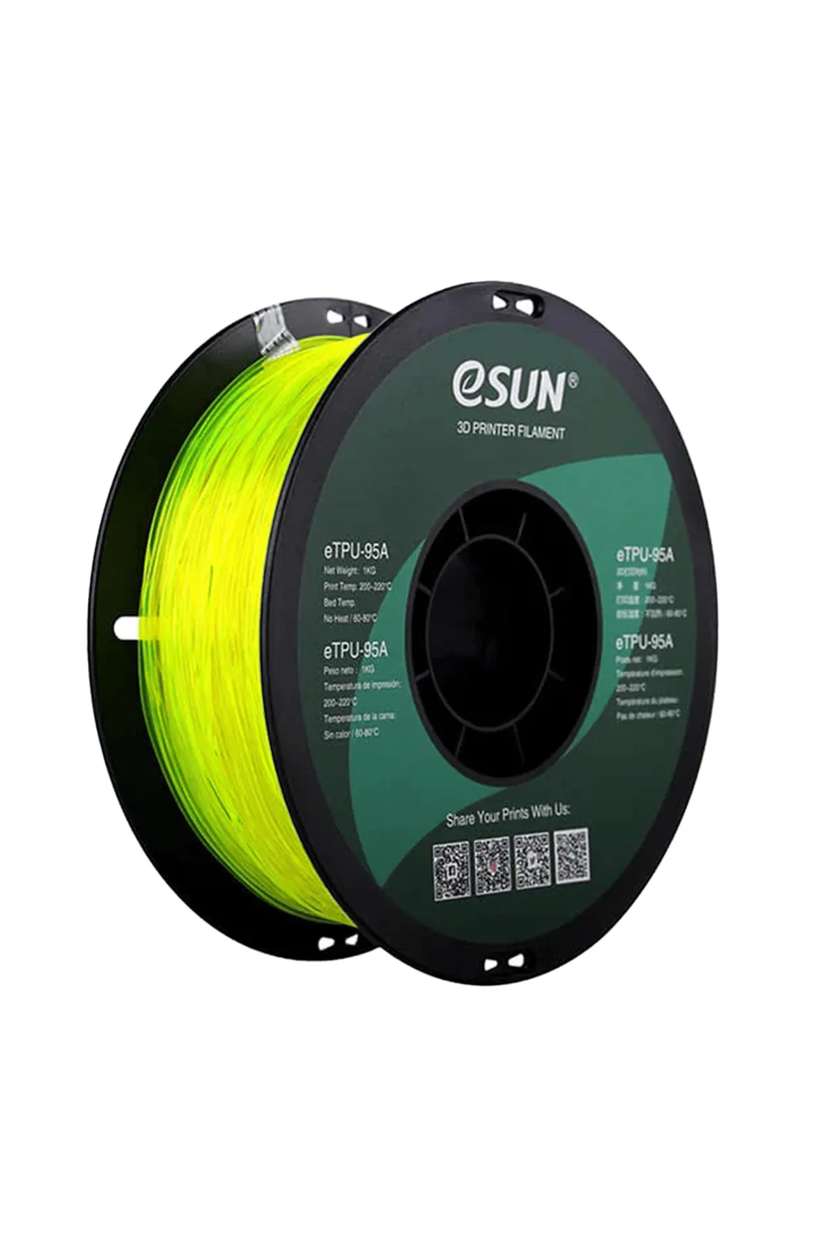 eSun Etpu-95a Filament Transparan Sarı