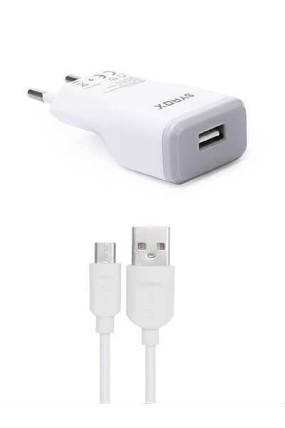 Syrox Eu-39 Casper Vıa A3216 Uyumlu Mikro Usb Girişli 2.0 Amper Şarj Aleti + Kablo Şarj Cihazı J15