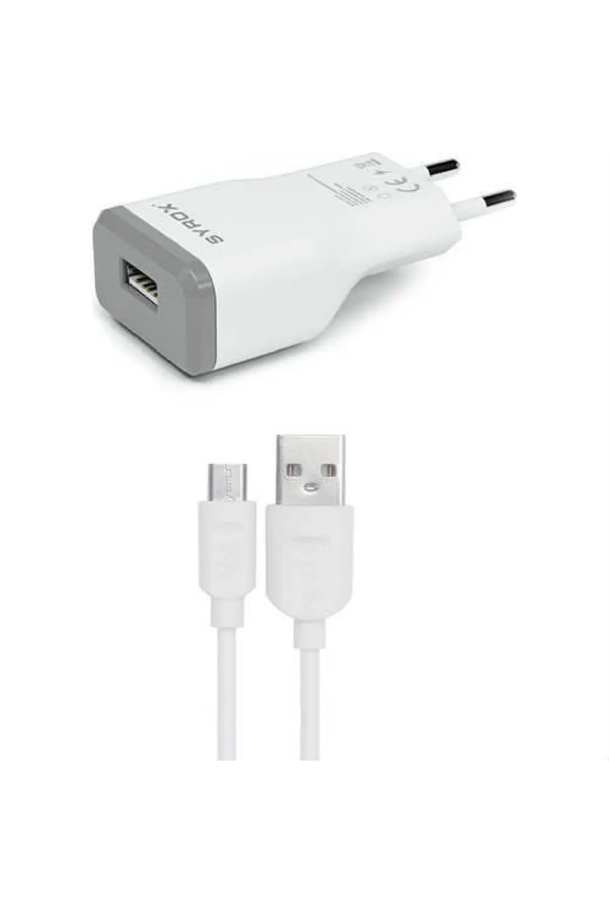 Syrox Eu-39-casper Vıa F2 Uyumlu Mikro Usb Girişli 2.0 Amper Şarj Aleti+kablo Şarj Cihazı - J15