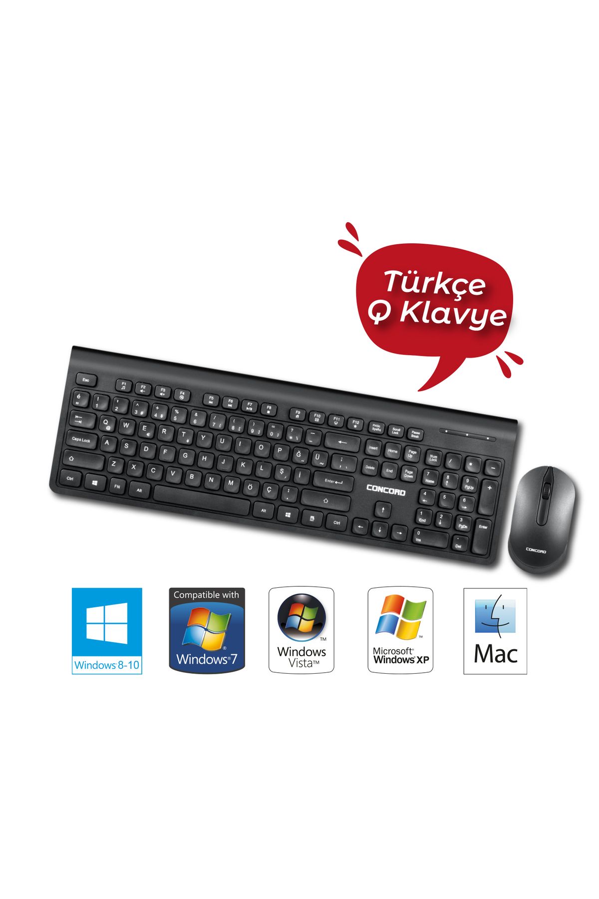 MetaWorld Ev-Ofis-İş Okul-Öğrenci-Ödev Bilgisayarı Seti : 19" Monitör + Kablosuz Klavye & Mouse Set + Mousepad