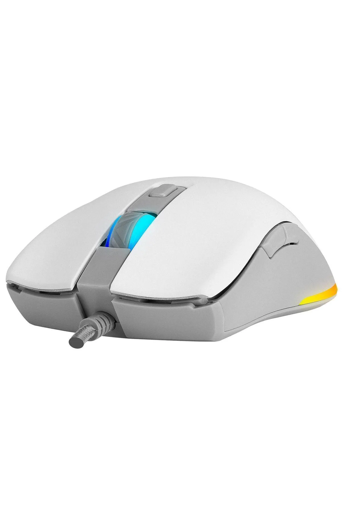 Everest Everest SGM-L1 LUMOS Beyaz/Gri 6400dpi RGB Makrolu Gaming Oyuncu Mouse