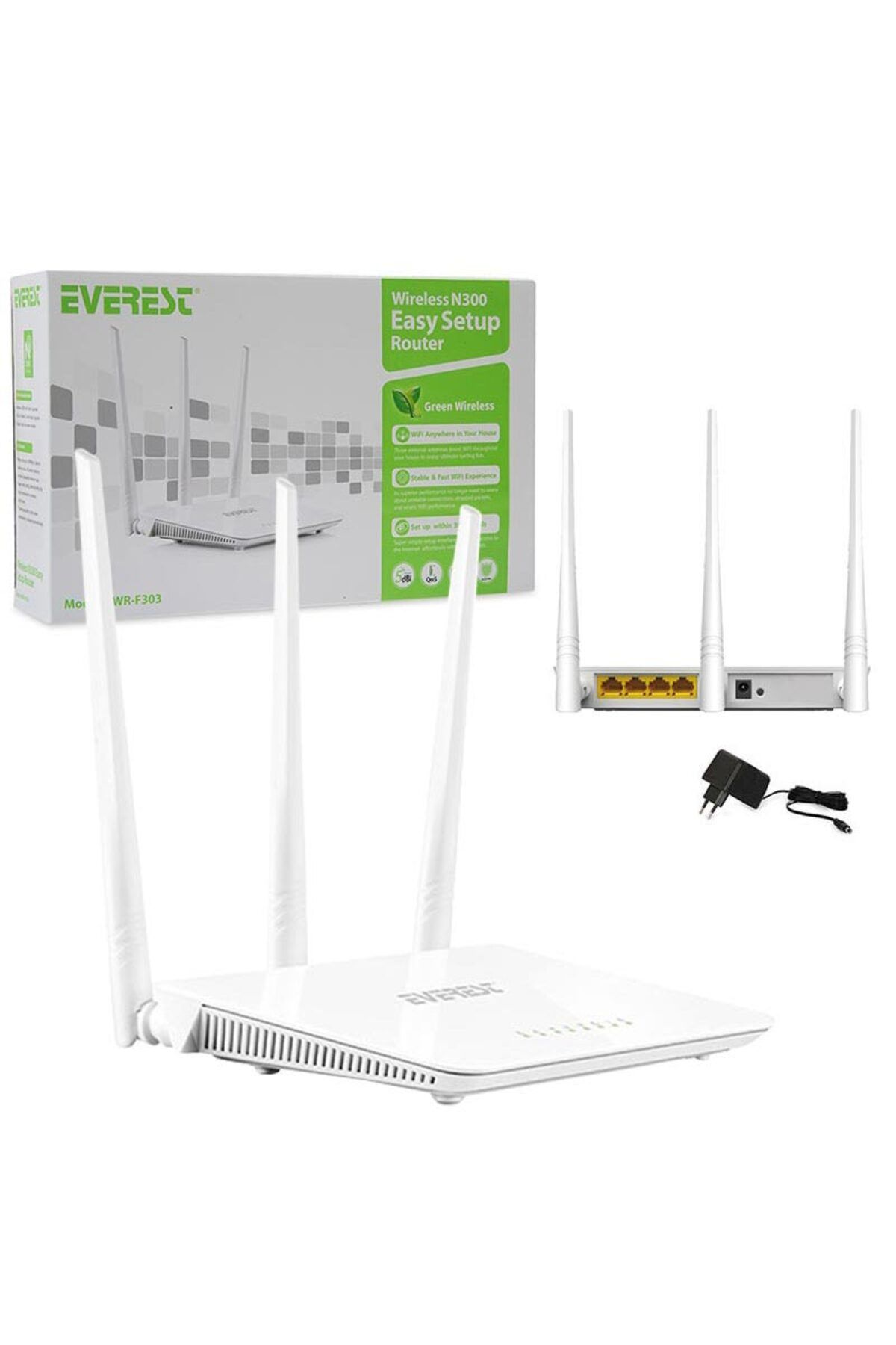 Genel Markalar EWR-F303 2.4 GHZ 300 MBPS 4 PORT KABLOSUZ ROUTER (4767) - SFL2941-7560