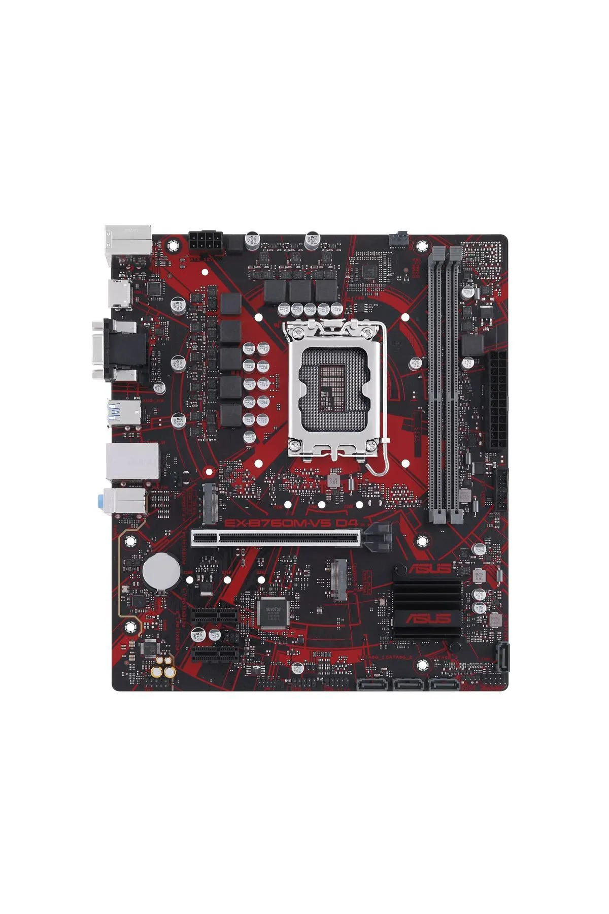 Asus EX-B760M-V5 D4-CSM DDR4 HDMI-DP PCIE 4.0 1700p mATX KURUMSAL ANAKART