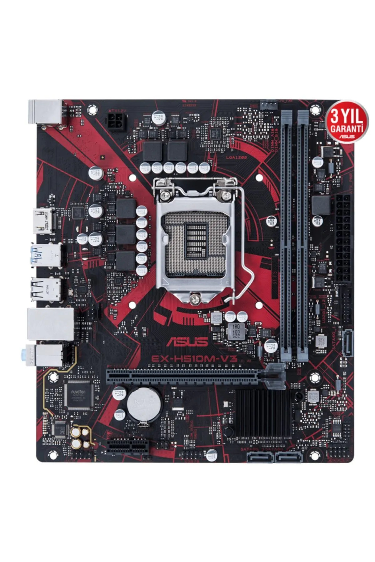 Asus Ex-h510m-v3 11.nesil Uyumlu Lga1200 64gb Ddr4 Hdmi Microatx Anakart